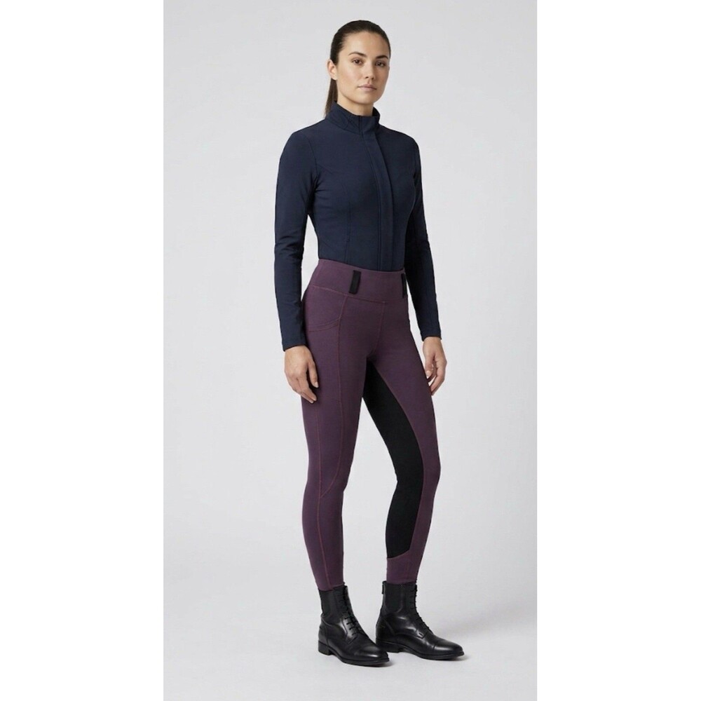 Kerrits Riding Leggings Women's Purple Full Seat Breeches Equestrian Tights S